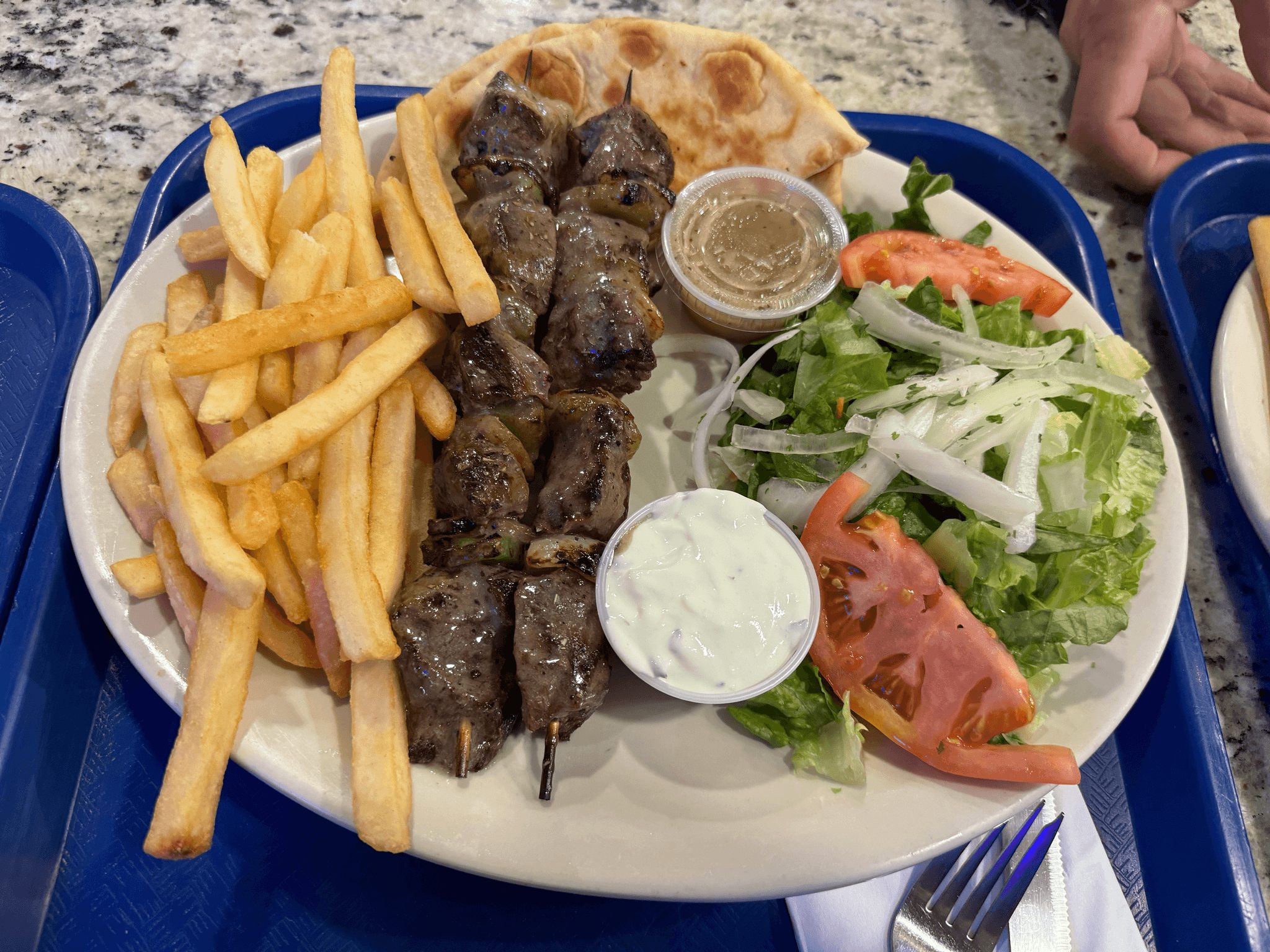 Beef-Ka-Bob Plate.
